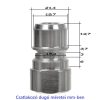 Gyorscsatlakozó Rozsdamentes Acél Adapter 3/8" Csatlakozó Nilfisk Alto, Wap, Ehrle Mosókhoz