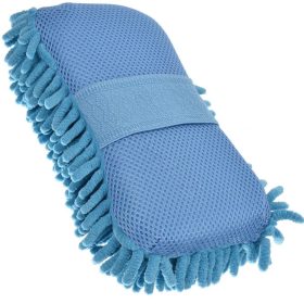 Nedvszívó, rojtos autómosó szivacs 23x15 cm