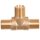 1/4" B-B-B Menetes, Magasnyomású Vízvezeték T-elágazó, Sárgaréz, 350 bar, 150°C, 50 L/perc