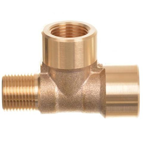 Mosodai T-elosztó Vízhez, 3/8" M-F-F, Sárgaréz