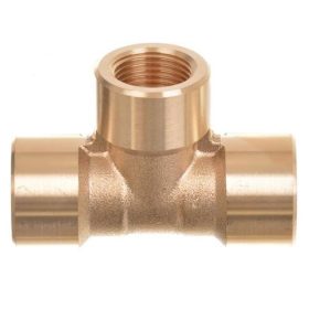   3/8" Belső Menetes Típusú Sárgaréz Víz Elosztó T-idom Magasnyomású Berendezésekhez