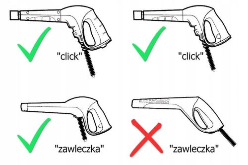 Lándzsa hosszabbító magasnyomású pisztolyokhoz Karcher K2-K7 sorozathoz - 40 centiméteres, 180 bar, 60°C