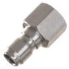 INOX gyorscsatlakozó dugó 3/8" belső menettel magasnyomású mosókhoz