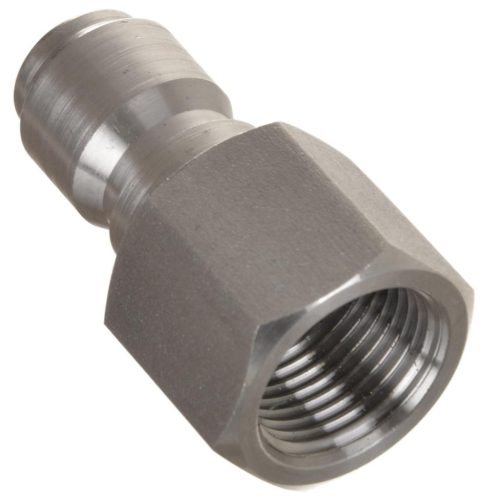 INOX gyorscsatlakozó dugó 3/8" belső menettel magasnyomású mosókhoz