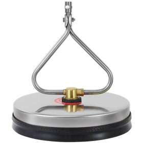   12" (30cm) Rozsdamentes acél térkőtisztító, T-racer 1/4" belső menetes csatlakozással + két fúvóka mellékelve (250 bar, 90°C)