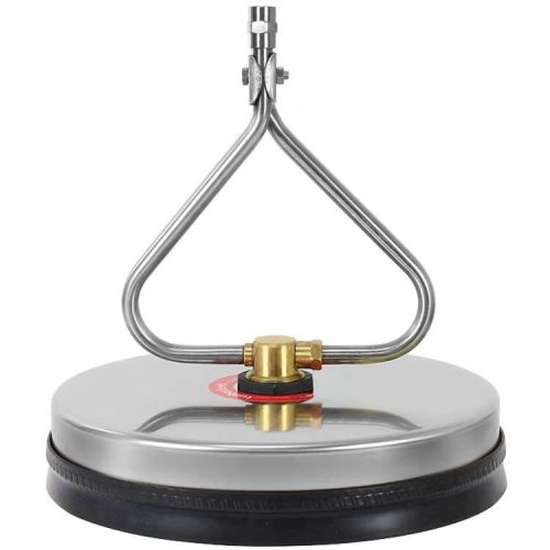 12" (30cm) Rozsdamentes acél térkőtisztító, T-racer 1/4" belső menetes csatlakozással + két fúvóka mellékelve (250 bar, 90°C)