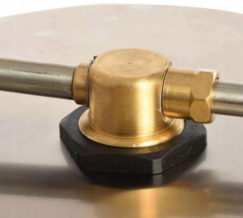 12" (30cm) Rozsdamentes acél térkőtisztító, T-racer 1/4" belső menetes csatlakozással + két fúvóka mellékelve (250 bar, 90°C)