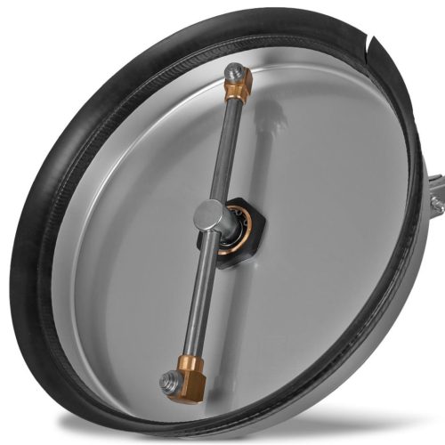 Prémium R+M TurboDevil 12" (30 cm) rozsdamentes térkőmosó és homlokzattisztító fej (040 fúvókákkal)