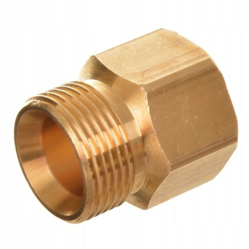 Sárgaréz csatlakozó adapter M22 külső menetről - 1/2" belső menetre alakít át