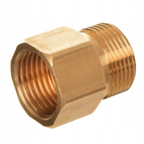 Sárgaréz csatlakozó adapter M22 külső menetről - 1/2" belső menetre alakít át