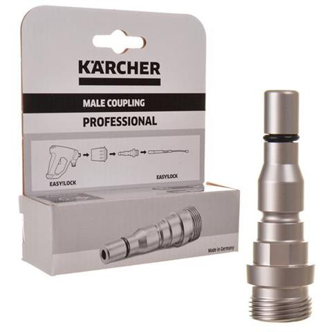 Eredeti Karcher HD/HDS Easy!Lock Gyorscsatlakozó Dugó (2.115-001.0, TR22 Menet, 300 bar, 155°C)