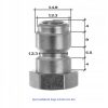 Gyorscsatlakozó dugó 3/8" külső menetel (adapter, gyorscsatlakozó)