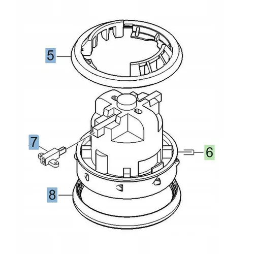 Ereseti felső tömítés motorturbinához Karcher Puzzi 8/1, 25/1, 35/1, 40/1, 45/1, Flex, Hilti, DeWalt (5.363-664.0)