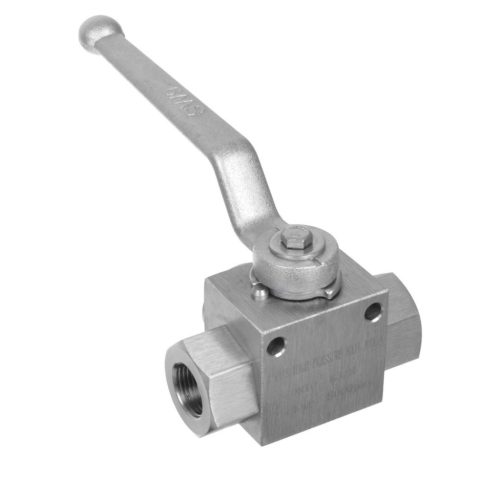 Rozsdamentes acél 3-utas golyóscsap (3/8" belső menet, 350 bar)