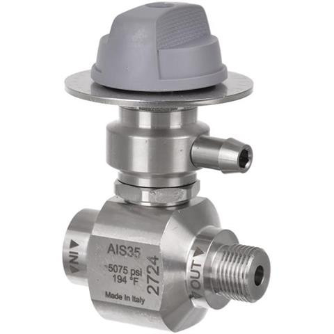 MTM Hydro AIS35 Nagynyomású Kémiai Injektor, 350 bar, 3/8" Menet, 90°C, Rozsdamentes Acél