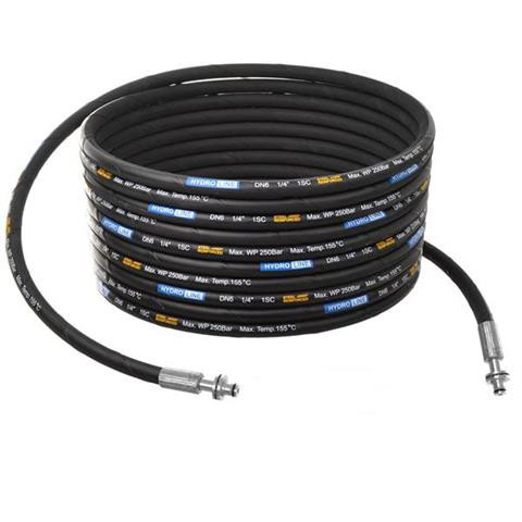 HydroLine Hidraulikus Tömlő DN6 1SC 25M - 11mm Csatlakozóval és Csapággyal