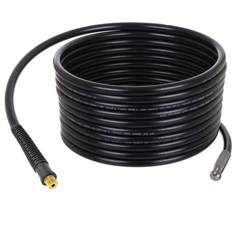 Nylon Nagynyomású Tisztítótömlő 15 m 1/4" M - Csatornatisztító Fúvóka 1/8" 3+1 Fúvókaméret 040