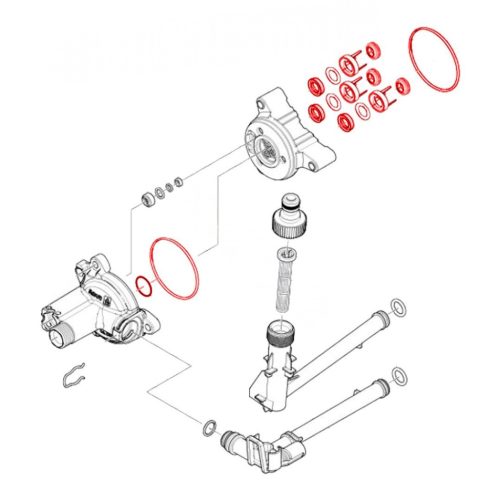 Eredeti Karcher javítókészlet K6 K7 és egyes HD sorozatú magasnyomású mosókhoz (4.100-836.0)
