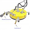 Professzionális 20" T-Racer YELLOW Multi-Térkőmosó fej 4 az 1-ben, 3/8" belső menetes csatlakozóval NILFISK ALTO POSEIDON, NEPTUNE MC MH magasnyomású mosókhoz - Fúvóka mérete: 050