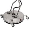 Rozsdamentes T-Racer 21" INOX Háromkarú Súrolókefe - 350 Bar, Belső 3/8"F Menet, Beton és Térkő Tisztításához