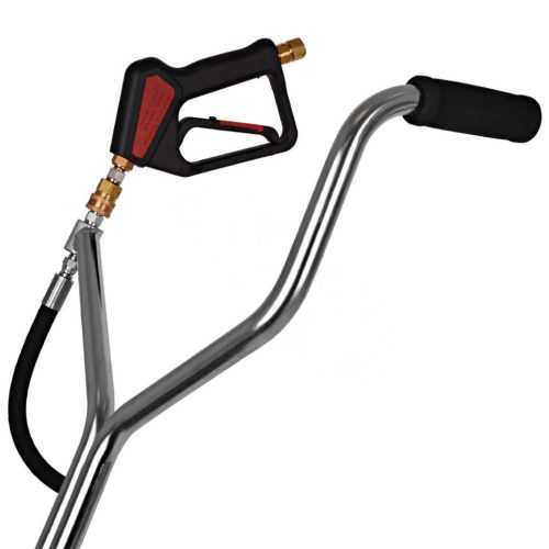 Rozsdamentes háromkarú T-racer térkőmosó 21" (53 cm)  3/8" belső menetes csatlakozással (30l/perc, 350 Bar)
