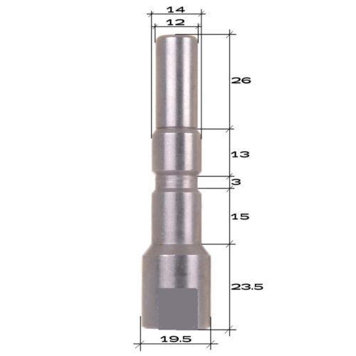 KEW D12 gyorcsatlakozó aljzat 1/4" külső menettel Nilfisk, Kranzle és KEW D12 magasnyomású mosókhoz - 1 db 300 bar, 150°C (559 26 cikkszám kiváltására)