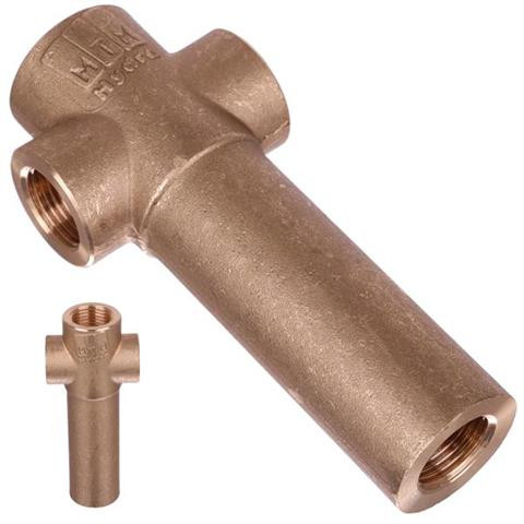 MTM Hydro Sárgaréz Termosztát Tartó 3/8" - 1/2" Menetes Csatlakozóval, Max. 320 bar Nyomás