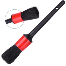   Prémium 18-as részlettisztító kefe (ecset) természetes sörtékkel autókozmetikához (28 mm)