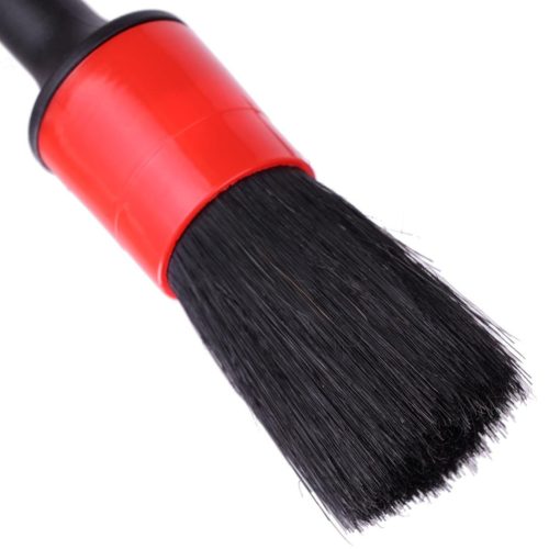 Prémium 18-as részlettisztító kefe (ecset) természetes sörtékkel autókozmetikához (28 mm)