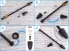Turbó fúvóka (szennymaró fej) 1,10 mm, 1/4" belső menettel, Karcher K2-K5 magasnyomású mosókhoz (csak régi típusú lándzsához)