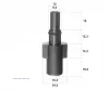 Bajonett Adapter Black & Decker, Bosch, Macallister mosókhoz, 1/4" belső menettel