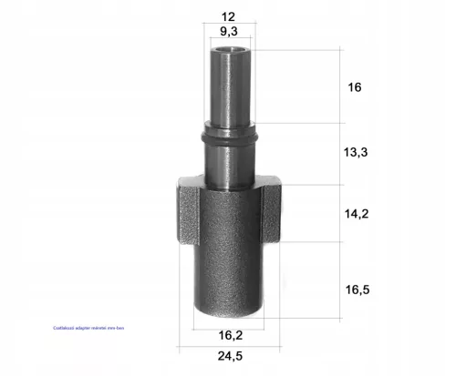 Bajonett Adapter Black & Decker, Bosch, Macallister mosókhoz, 1/4" belső menettel