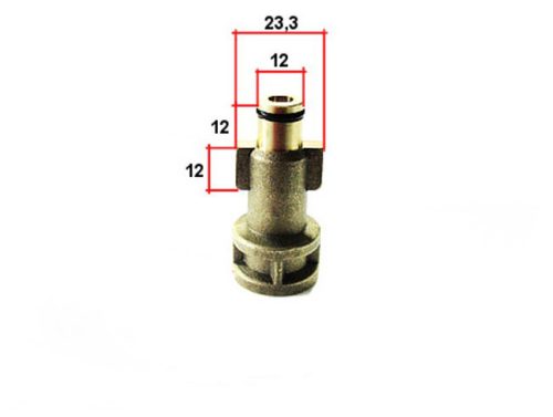 Bajonettes sárgaréz átalakító adapter  1/4"F régi típusú Bosch magasnyomású mosókhoz