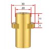 Átalakító adapter 1/4" belső menet -  Karcher K sorozatú bajonettes pisztoly csatlakozásra