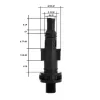 Bajonett Adapter Lavor és Parkside Magasnyomású Mosókhoz, 1/4" Külső Menet