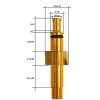 6 mm-es bajonettes alumínium csatlakozó adapter 1/4" külső menetes csatlakozással Black&Decker magasnyomású mosókhoz