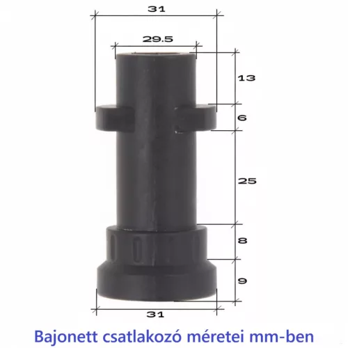 Adapter Lavor és Parkside tartozékokhoz Karcher K-sorozatú pisztolyokhoz