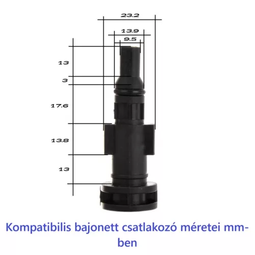 Adapter Lavor és Parkside tartozékokhoz Karcher K-sorozatú pisztolyokhoz