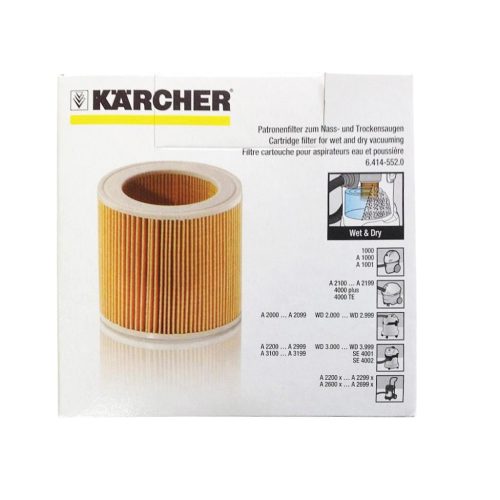 Megerősített légszűrő Karcher NT 27 sorozathoz (6.414-552.0, 2.863-303.0 cikkszámok kiváltására)