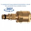 25 méteres Basic magasnyomású tömlő Karcher K sorozatú magasnyomású mosóhoz  CLICK-CLICK FORGÓCSAPOS csatlakozással
