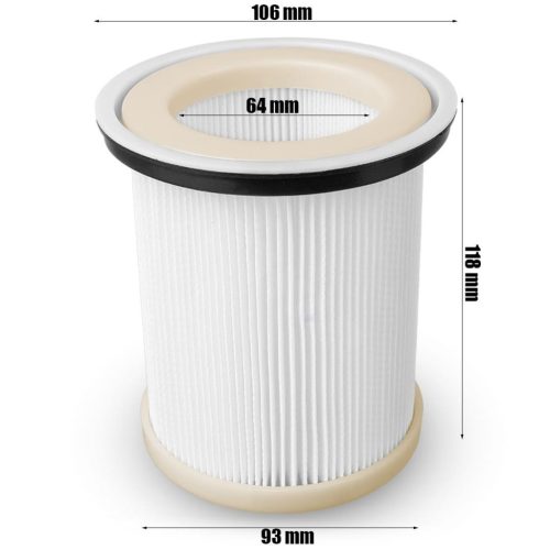 Mosható HEPA szűrő MPM BORA 2 MOD 07 09 11 13 17 19 21 HYDRA sorozatú porszívókhoz - 1 db (MOD07-FH)