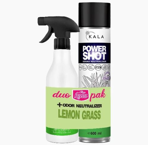 Luxus szagsemlegesítő és légfrissítő citrus illattal (600 ml)+Légpumpás parfüm illatolaj (500 ml) Kala DUO Pack 