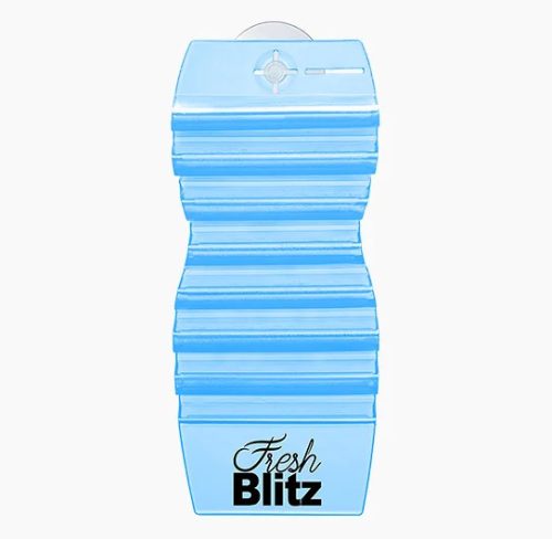 Fresh Blitz HANG TAG – Kiváló minőségű illatosító zselés függő légfrissítő, pamutvirág illattal, tapadókoronggal