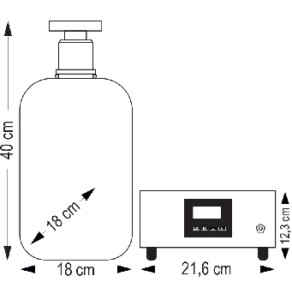 Kala iFRESH BOKSZ 5000 aroma diffúzor - ezüst tartállyal, fehér házzal, bluetoth vezérléssel (Android, iOS)