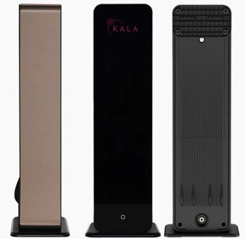 Kala iFRESH TOWER aroma diffúzor - pezsgőarany kerettel, fekete előlappal, bluetoth vezérléssel (Android, iOS)