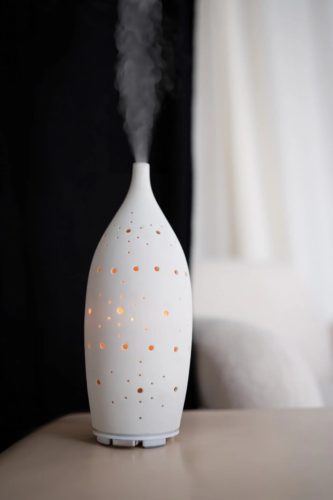 Kala iFRESH Vaso kerámia aroma diffúzor - kerámia ház fehér színben