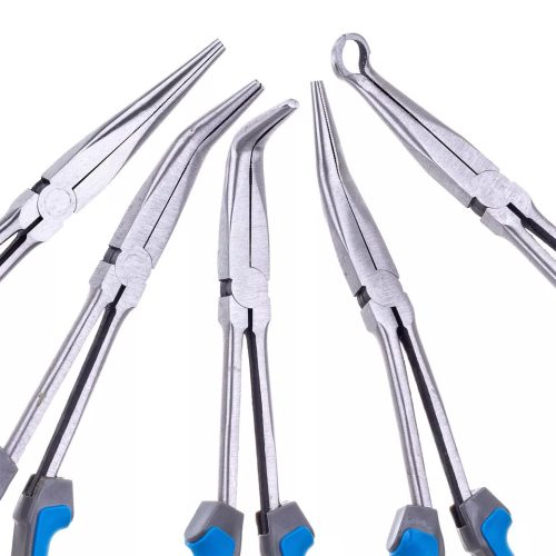 Hosszú kombinált fogó készlet – 280 mm, CrV acél, 5 részes