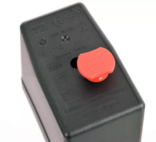 Nyomáskapcsoló nagy kompresszorokhoz, 400V 20A, 3/8"-os bemenet Ne-Ma MDR300 Made In Italy