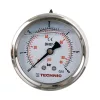 TC Technic glicerines nyomásmérő óra/manométer, 63mm, 1/4" hátsó csatlakozás, 0-6 Bar