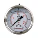 TC Technic glicerines nyomásmérő óra/manométer, 63mm, 1/4" hátsó csatlakozás, 0-6 Bar